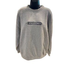 Light Gray Mystic CT Souvenir Made in USA Heavy Sweatshirt Sz L